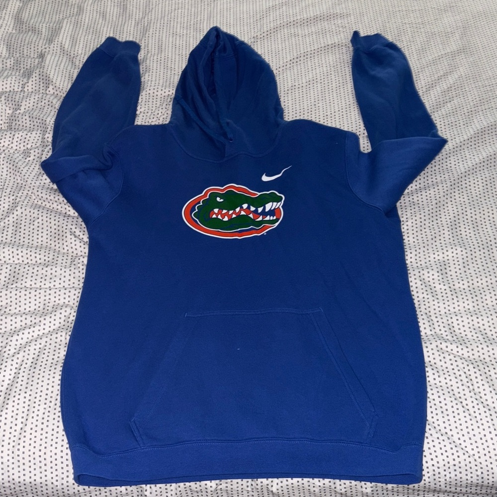 Nike Royal Blue Hoodie with Gator Emblem